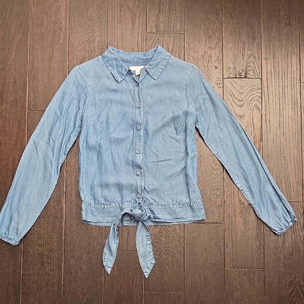 Lauren Conrad Light Blue Denim Shirt